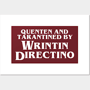 Pulp Fiction | Quenten and Tarantined by Wrintin Directino Posters and Art